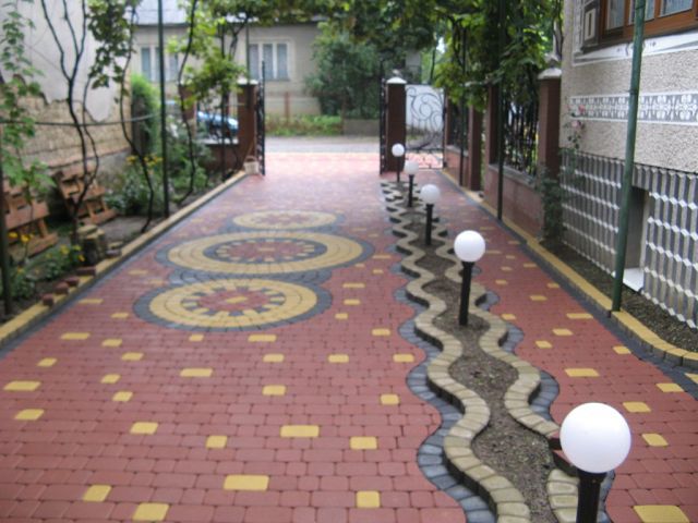 Пример укладки тротуарной плитки 5